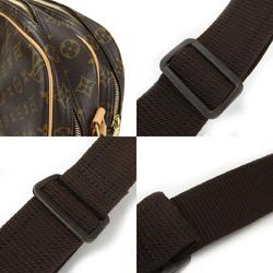 Louis Vuitton Shoulder Bag Reporter PM M45254 Monogram Canvas Brown Women's Men's LOUIS VUITTON