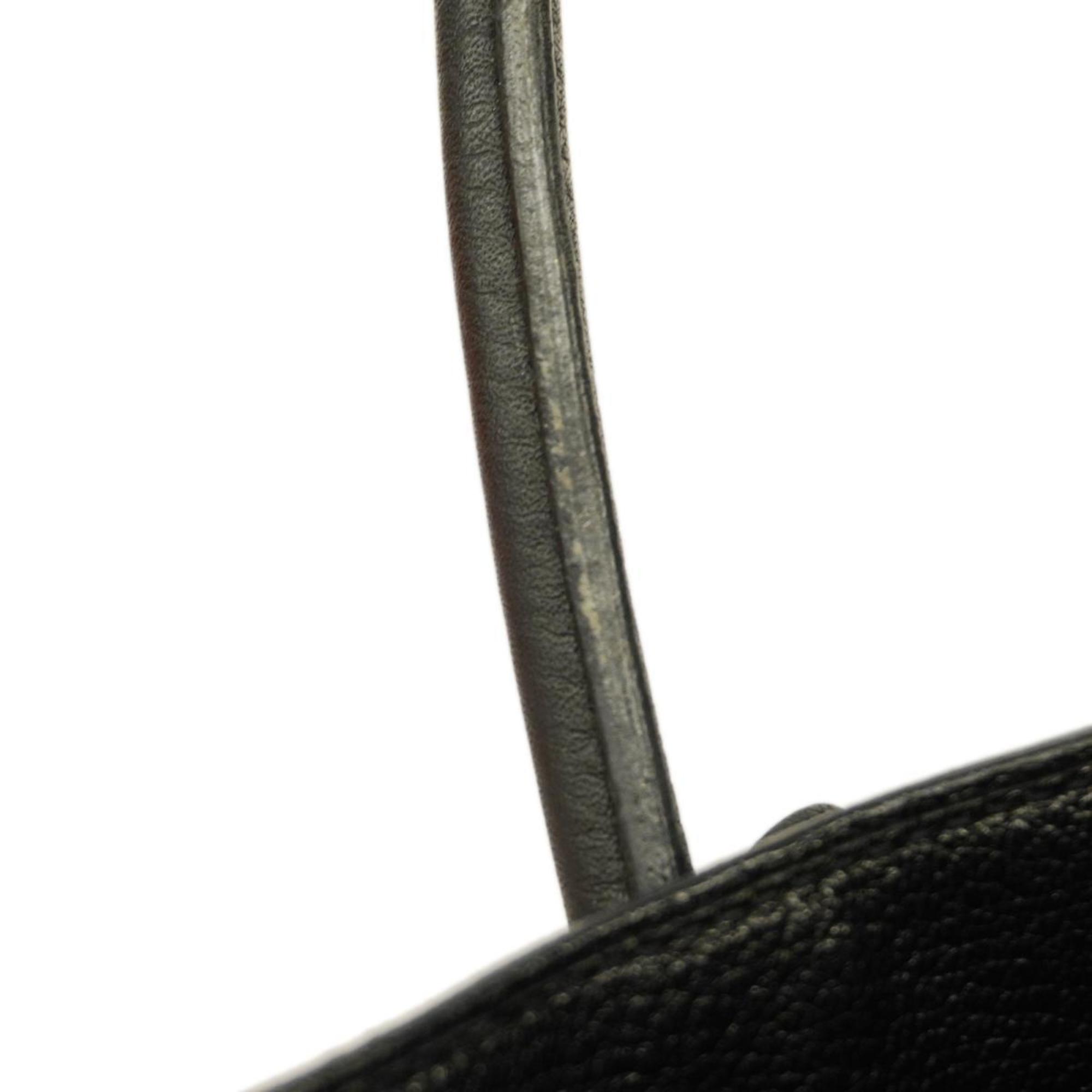 Hermes handbag Birkin 30 □K engraved Taurillon Clemence black ladies