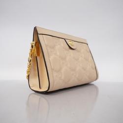 Gucci Shoulder Bag GG Matelasse 702200 Leather Beige Women's