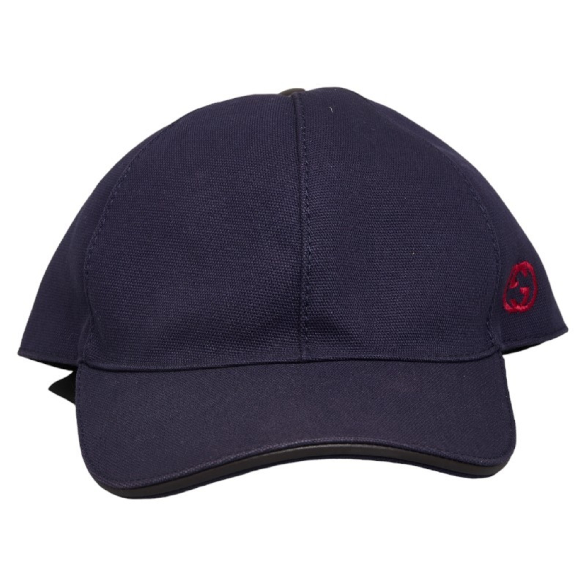 Gucci Cap Baseball Size: M 58 Navy Red Canvas Men's GUCCI