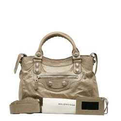 Balenciaga The Giant Vero Handbag Shoulder Bag 263244 Grey Leather Women's BALENCIAGA