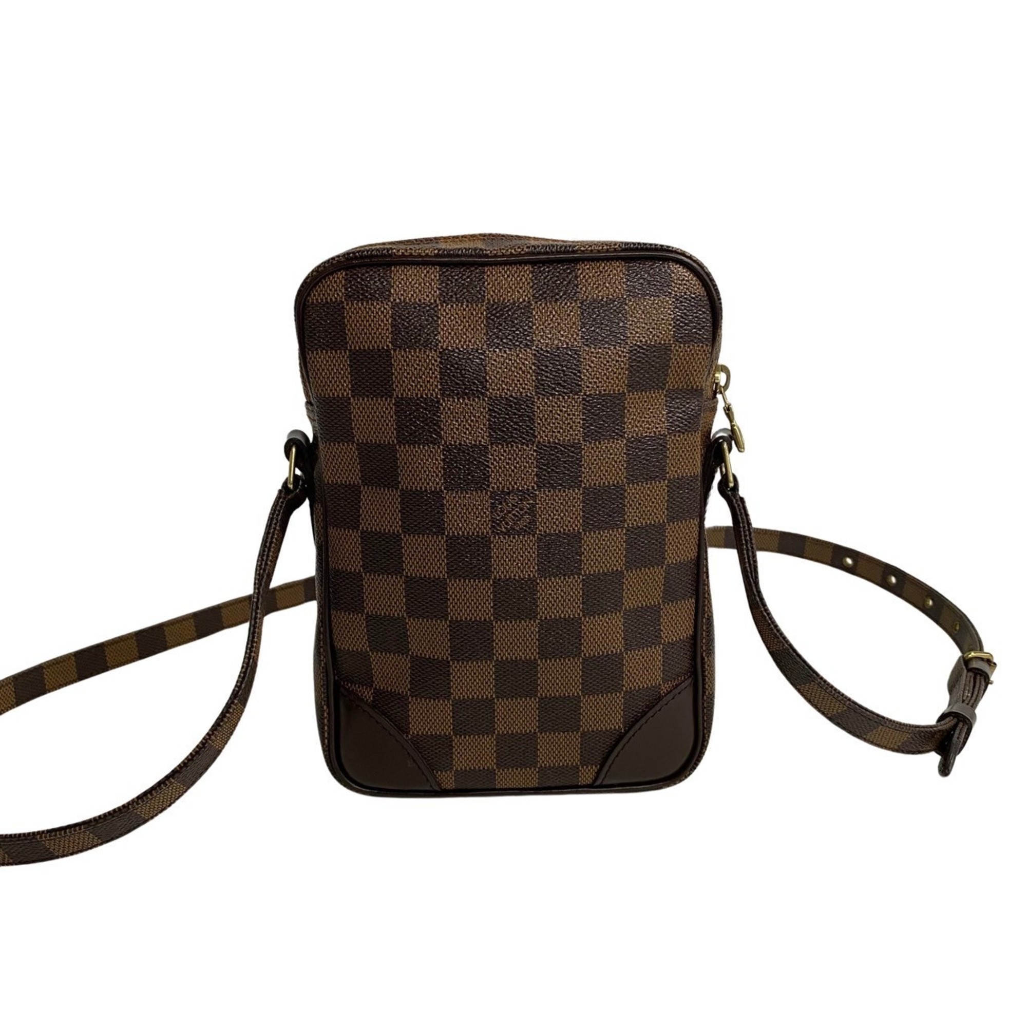 LOUIS VUITTON Louis Vuitton Amazon Damier Leather SP Custom Order Shoulder Bag Pochette Brown 16244