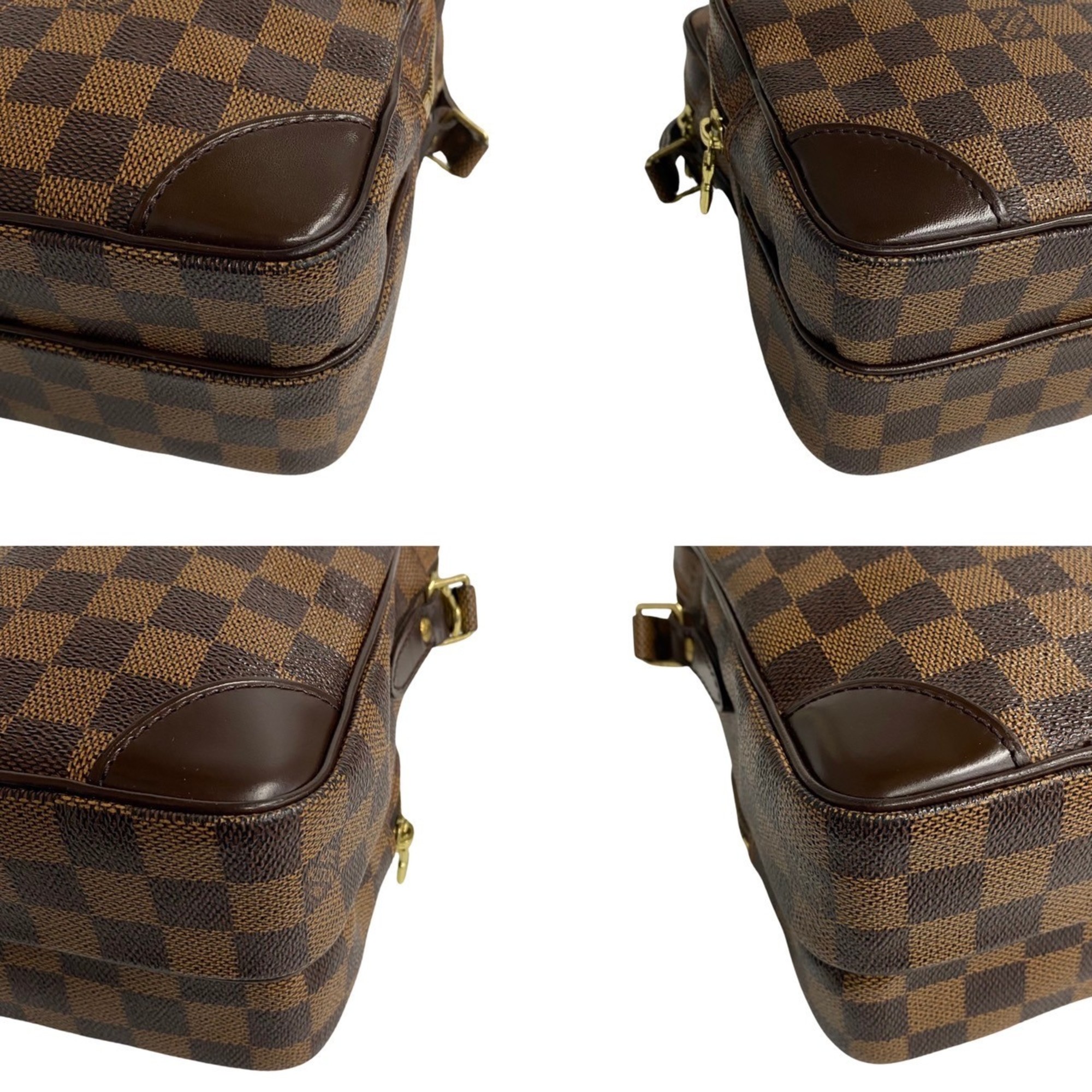 LOUIS VUITTON Louis Vuitton Amazon Damier Leather SP Custom Order Shoulder Bag Pochette Brown 16244