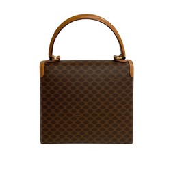 CELINE Macadam Blason Ring Hardware Leather Handbag Tote Bag Brown 23846