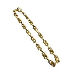CELINE Triomphe motif chain necklace pendant gold 23042