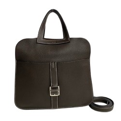 HERMES Hermes Arzan 31 Taurillon Leather 2way Handbag Shoulder Bag Brown 26135
