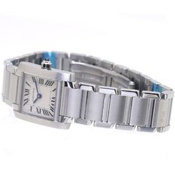 CARTIER Tank Francaise SM W51008Q3 Stainless Steel Ladies 39390 Watch