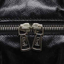 Saint Laurent Easy Boston Bag Handbag 208315 Black Patent Leather Women's SAINT LAURENT