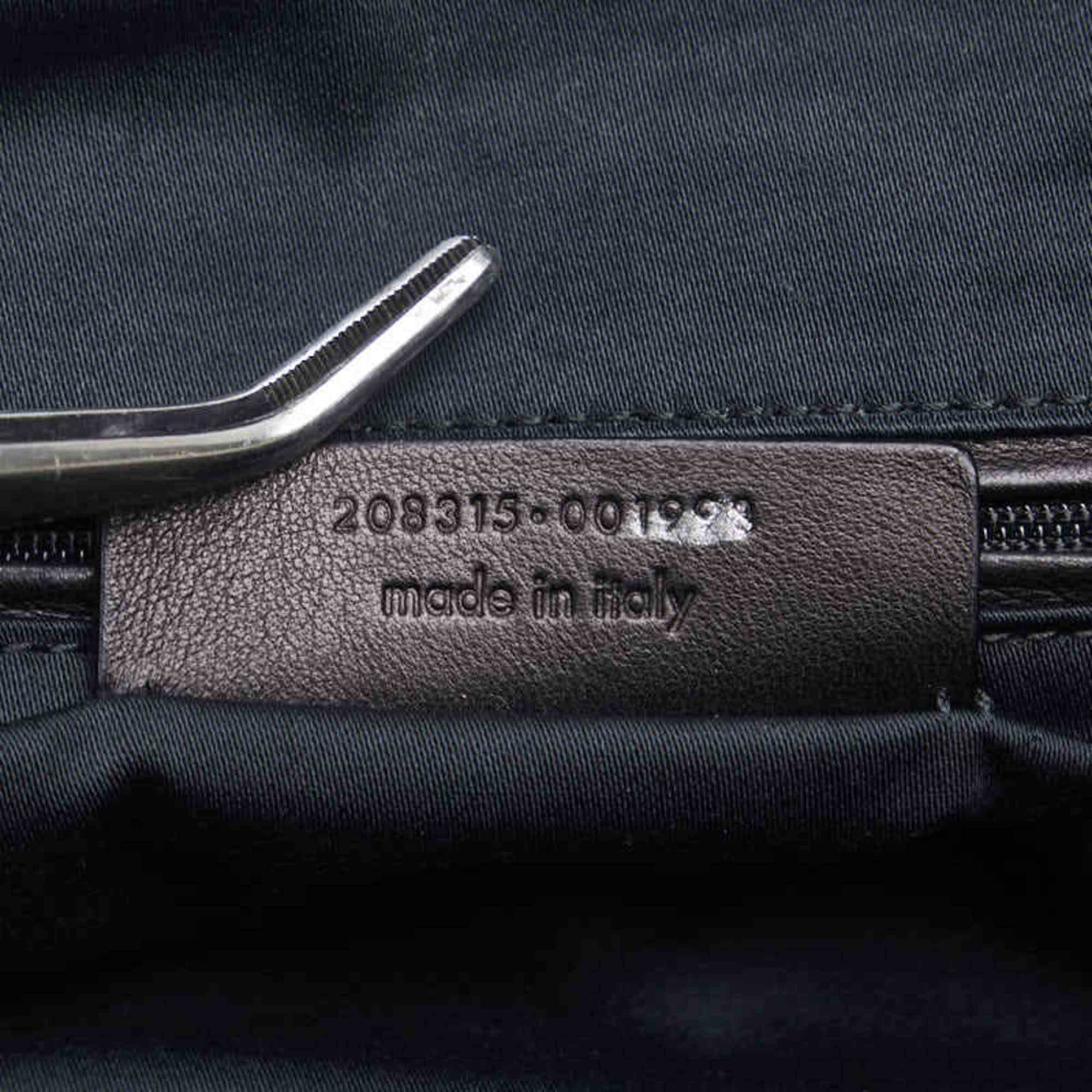 Saint Laurent Easy Boston Bag Handbag 208315 Black Patent Leather Women's SAINT LAURENT
