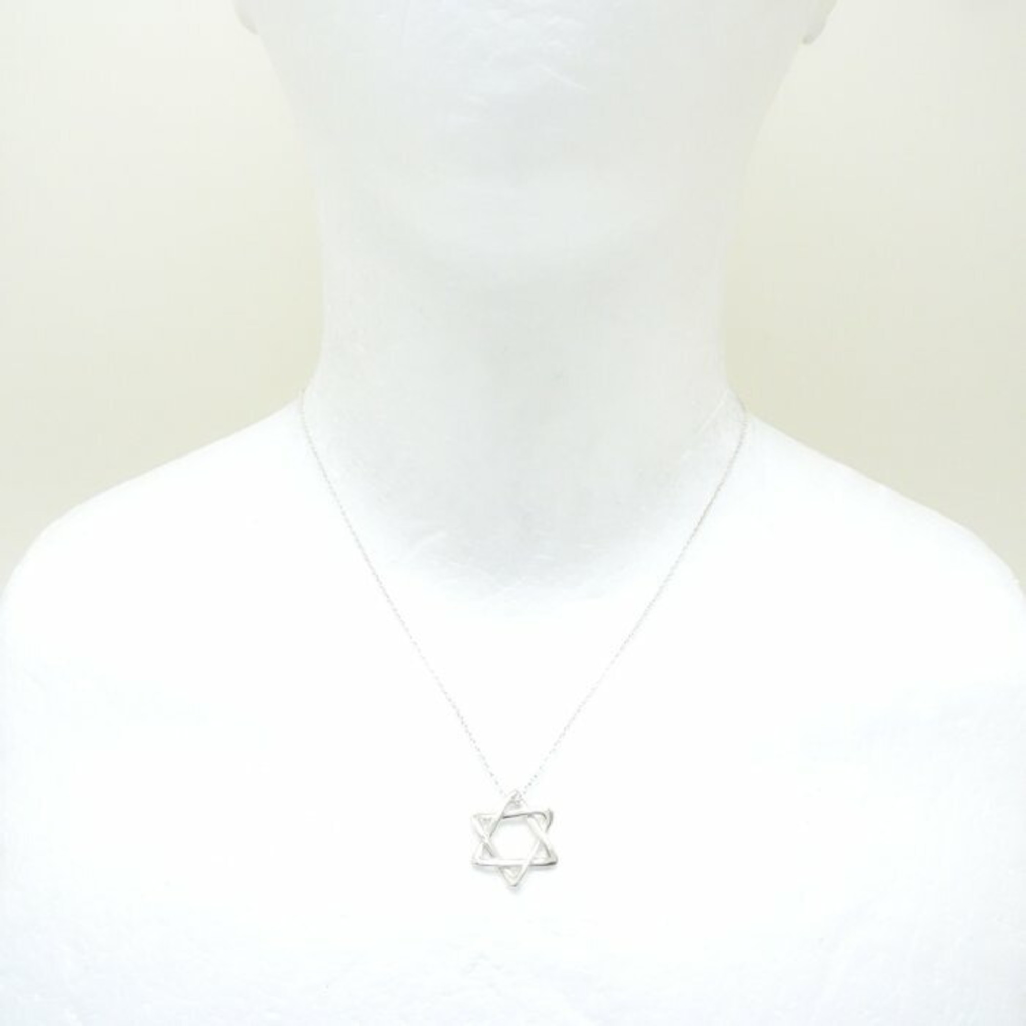 TIFFANY&Co. Tiffany Star of David Necklace Elsa Peretti Silver 925 291537