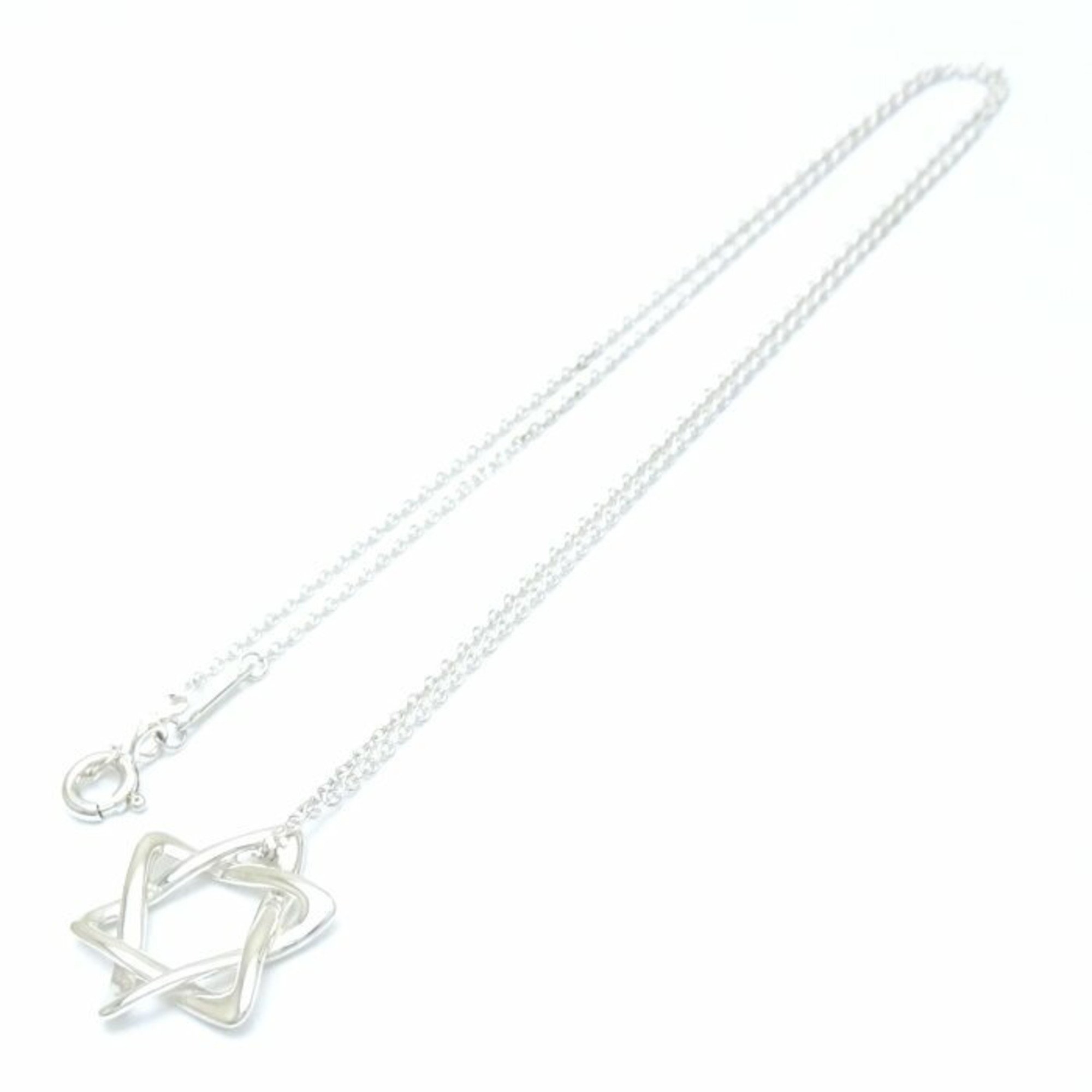 TIFFANY&Co. Tiffany Star of David Necklace Elsa Peretti Silver 925 291537