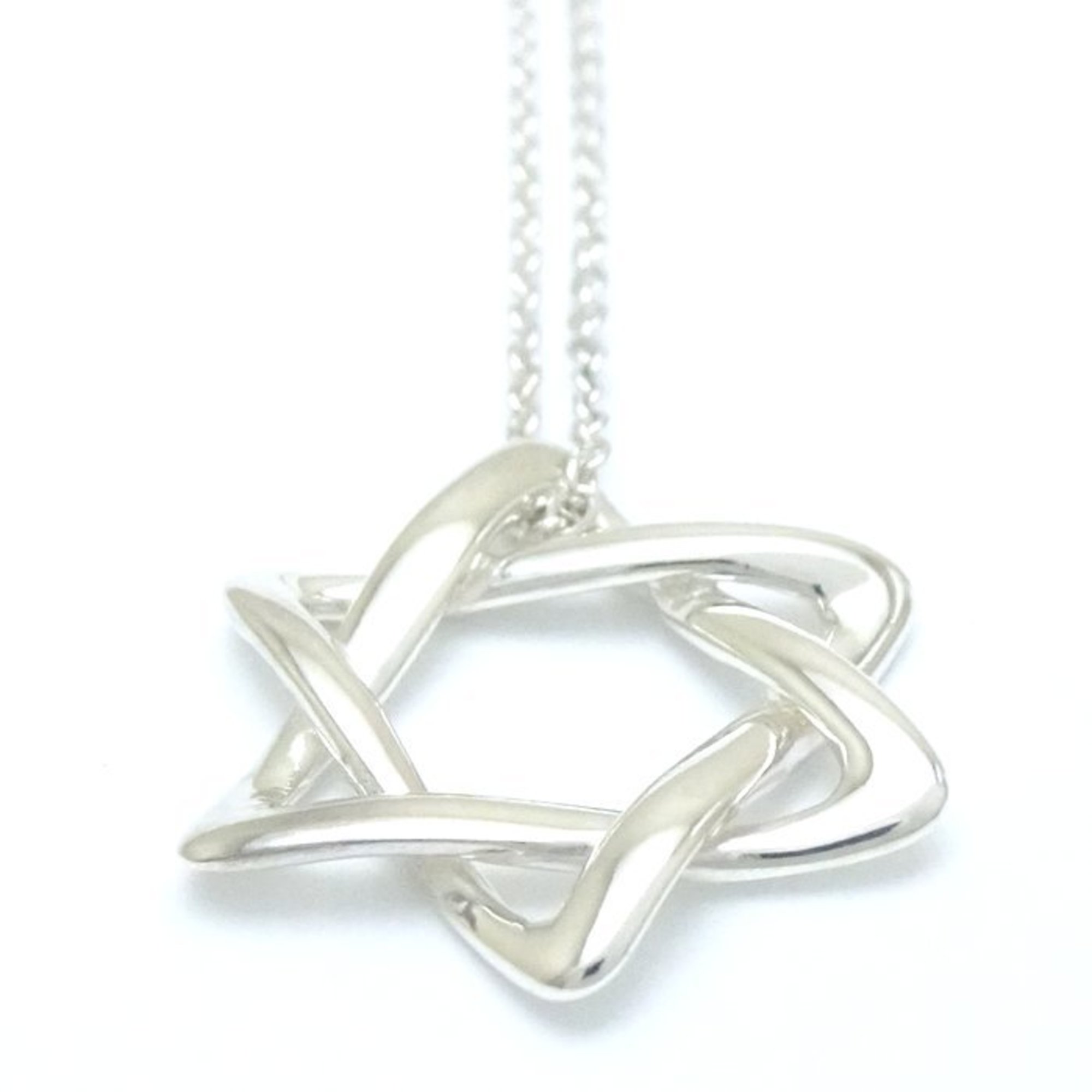 TIFFANY&Co. Tiffany Star of David Necklace Elsa Peretti Silver 925 291537