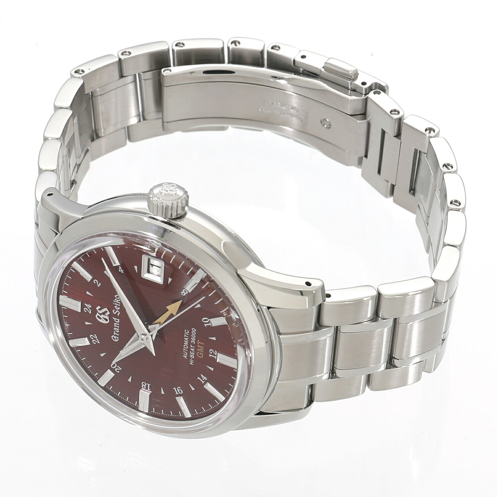 Seiko Grand Elegance Collection Mechanical Hi-Beat GMT SBGJ273/9S86-00N0 Red Men's Watch