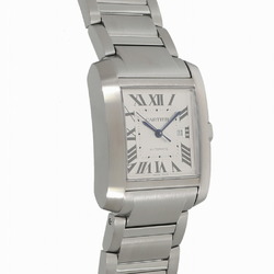 Cartier Tank Francaise LM WSTA0067 Silver Men's Watch