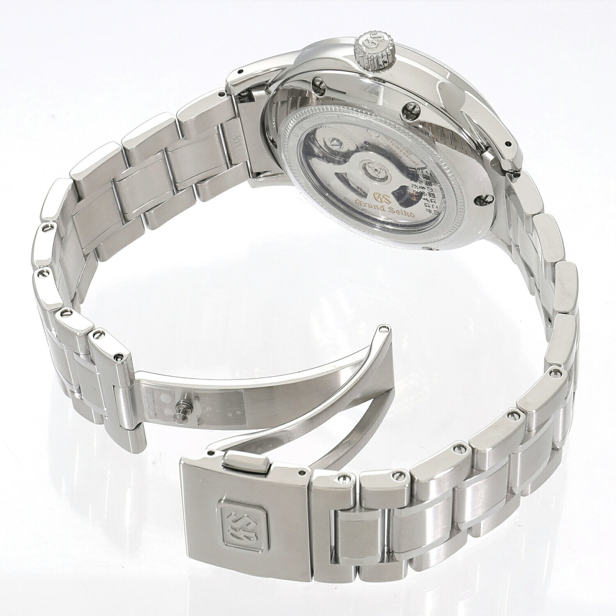 Seiko Grand Elegance Collection Mechanical GMT SBGJ249 / 9S86-00N0 Blue Men's Watch