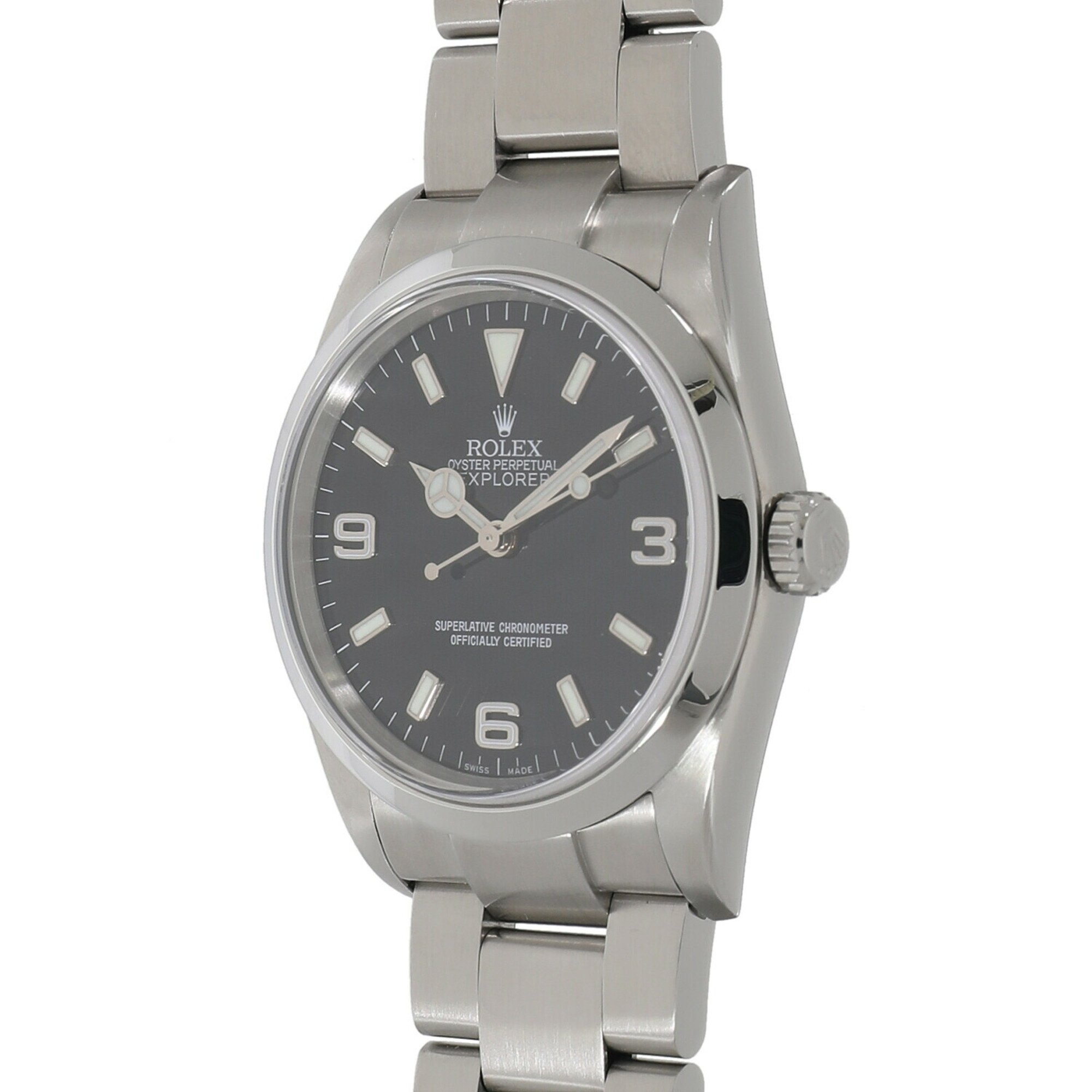 Rolex Explorer I 114270 Z-series Black Men's Watch