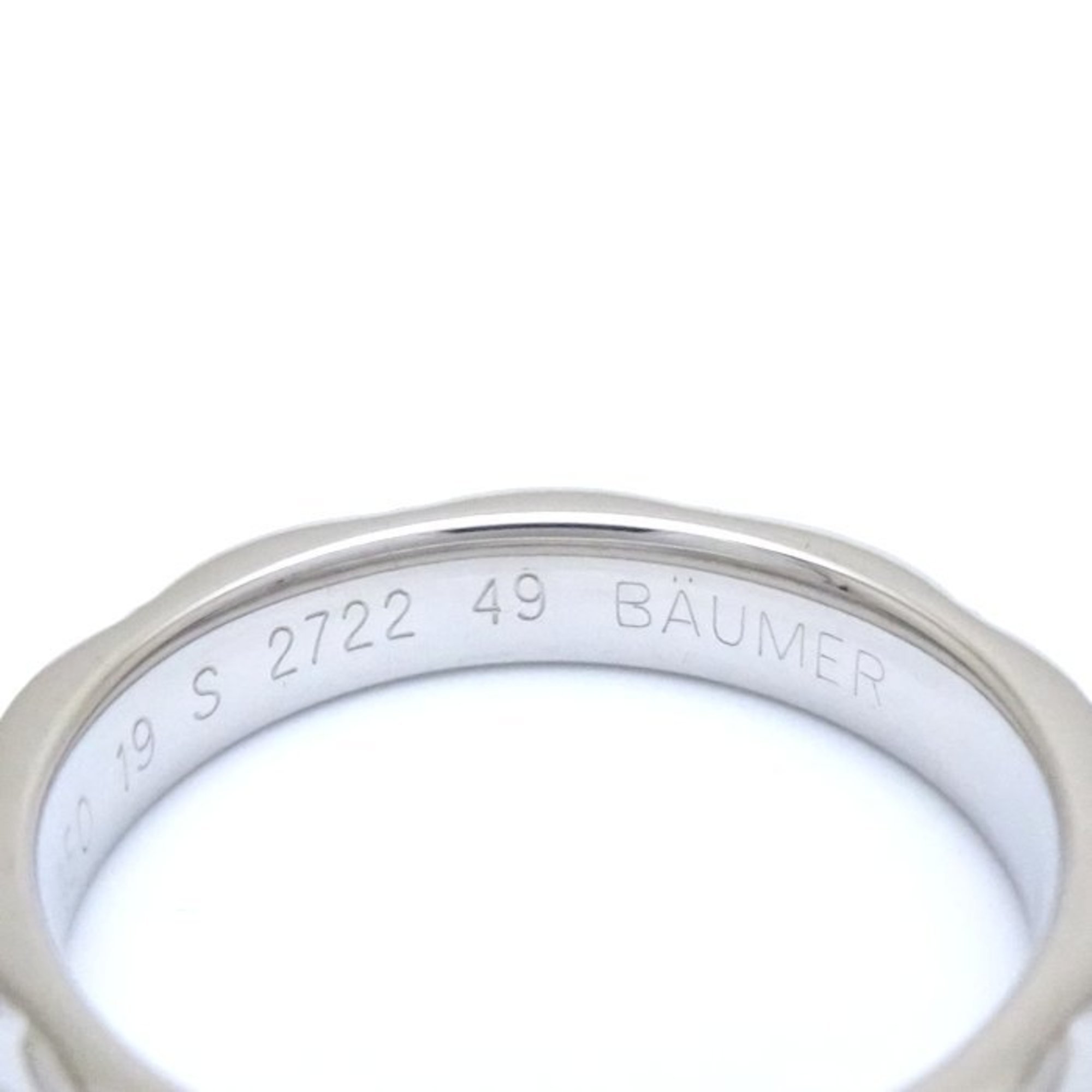 CHANEL Chanel Matelasse Ring Small #49 Full Diamond Pt950 Platinum 291590