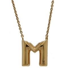 LOUIS VUITTON Louis Vuitton Necklace・LV&ME M Initial Alphabet Necklace Pendant GP Gold M61068