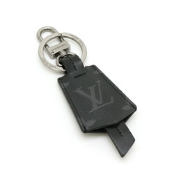 LOUIS VUITTON Monogram Eclipse Porte Clé Cloche Keychain Keyring Charm Metal Leather M63620
