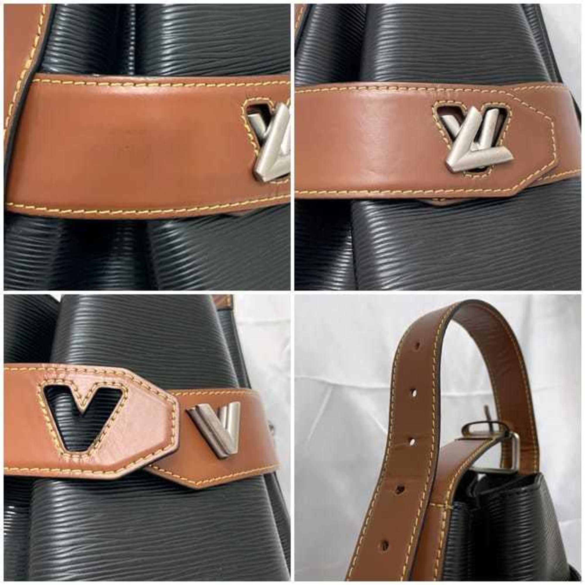 Louis Vuitton 2way bag twist bucket black brown noir epi M52804 leather FL3198 LOUIS VUITTON shoulder ladies