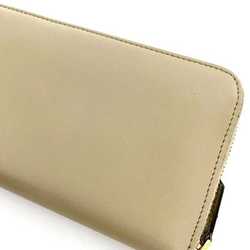 Fendi Round Long Wallet Beige By The Way 8M0299 Leather FENDI Women's