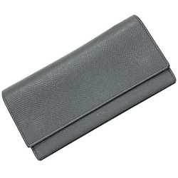Celine Bifold Long Wallet Gray 10B563BEL.09GM Leather CELINE Flap Women's