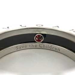 BVLGARI Save the Children Ring Silver Black B-ZERO 1 f-20000 No. 22 Ag 925 SILVER 63 Men's