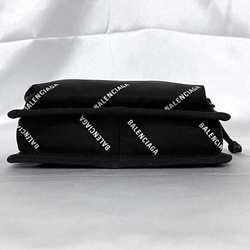 Balenciaga Shoulder Bag Explorer Pouch Black 532298 ec-19959 Pochette Nylon BALENCIAGA Velcro Flap Compact Unisex