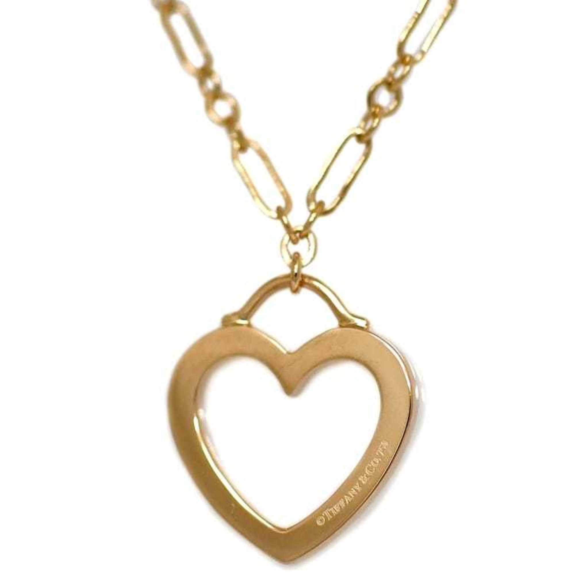 Tiffany Sentimental Heart Necklace Pink Gold f-19999 K18 750 TIFFANY&Co. PG Chain Ladies