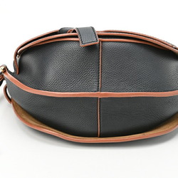 LOEWE Gate Bag Small Shoulder Embossed Leather Black S-155364