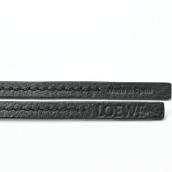 LOEWE Anagram Charm Key Holder Ring 112.19.046 Calf Metal Tan Black S-155217