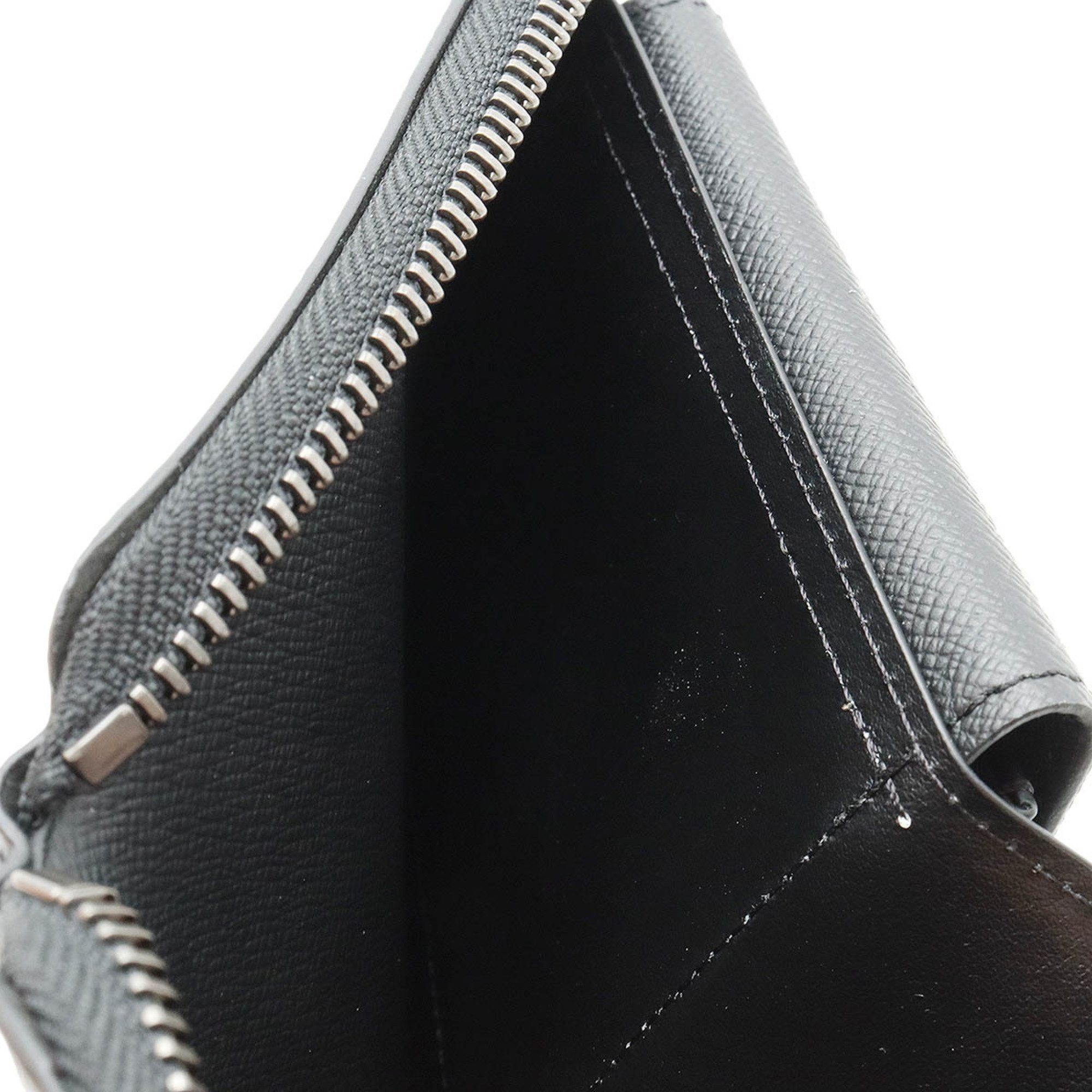LOUIS VUITTON Louis Vuitton Monogram Eclipse Zippy Compact Wallet Bi-fold Round with Strap M80426