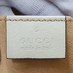 Gucci GUCCI Bag Women's Padlock Shoulder GG Supreme Canvas Beige White 498156 Chain Outing