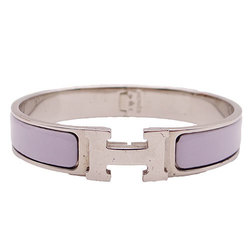 Hermes Bangle Click H Bracelet Women's Silver Purple