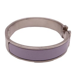 Hermes Bangle Click H Bracelet Women's Silver Purple