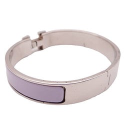 Hermes Bangle Click H Bracelet Women's Silver Purple