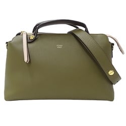 FENDI bag ladies handbag shoulder 2way leather visor way regular khaki pink 8BL146