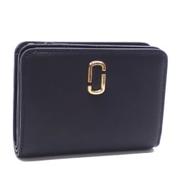 Marc Jacobs Bifold Wallet The Leather J Mark Compact Women's Black 2S3SMP003S01 L-shaped A6047039