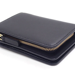 Marc Jacobs Bifold Wallet The Leather J Mark Compact Women's Black 2S3SMP003S01 L-shaped A6047039