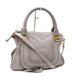 Chloé chloe handbag marcy ladies gray leather shoulder