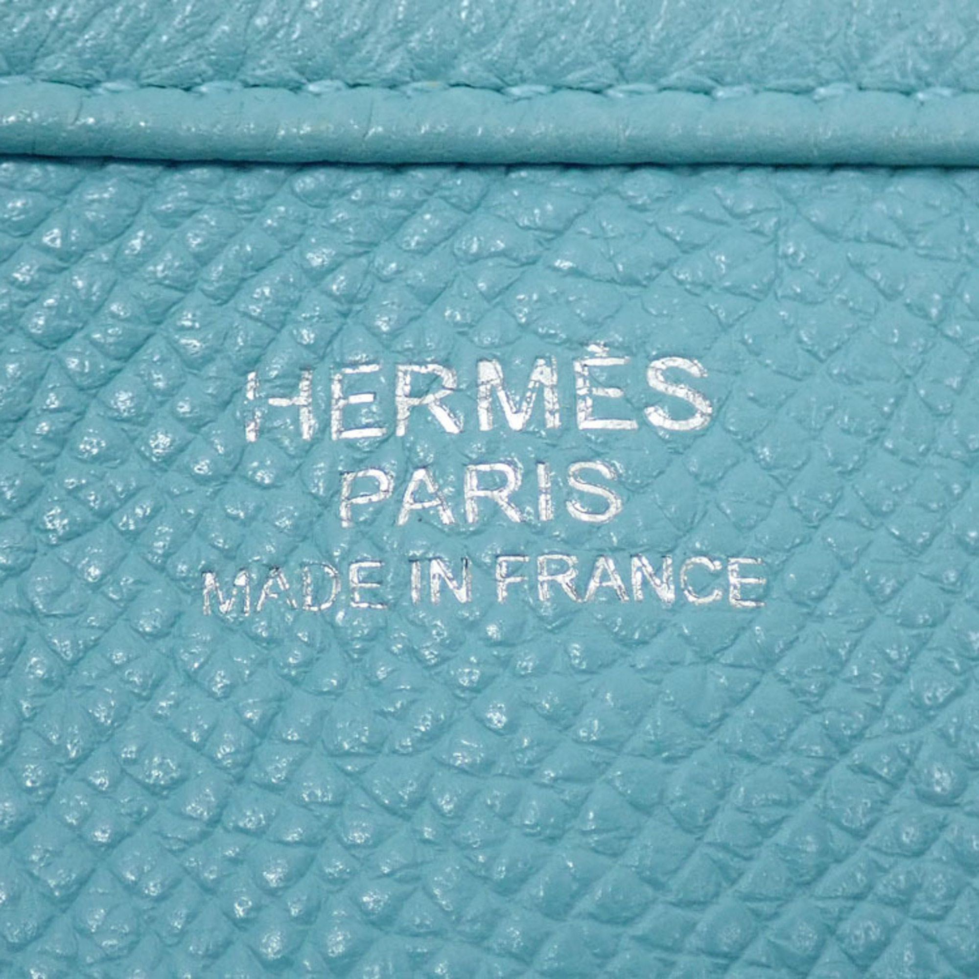 Hermes Evelyn 3 PM Shoulder Bag for Women Blue Atoll Light Epsom Leather T Stamp Made in 2015 HERMES