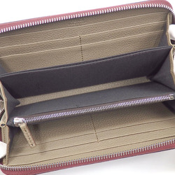 Fendi Round Long Wallet for Women Granata Calf Leather 7M0210 AJF6 F1HRV Baguette Zip Around