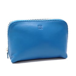 Loewe Pouch Women's Blue Leather A6047057