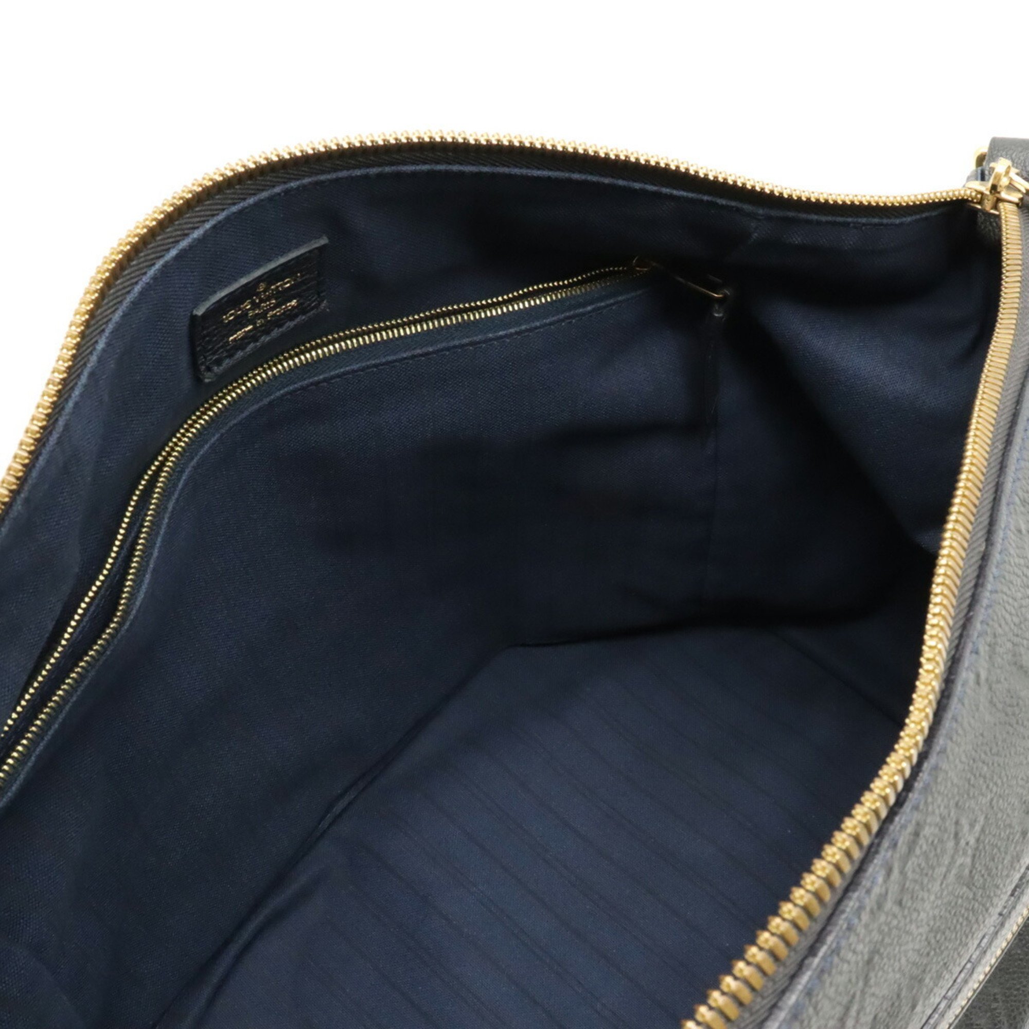 LOUIS VUITTON Monogram Empreinte Louise PM Tote Bag Shoulder Leather Infini Dark Blue M93410