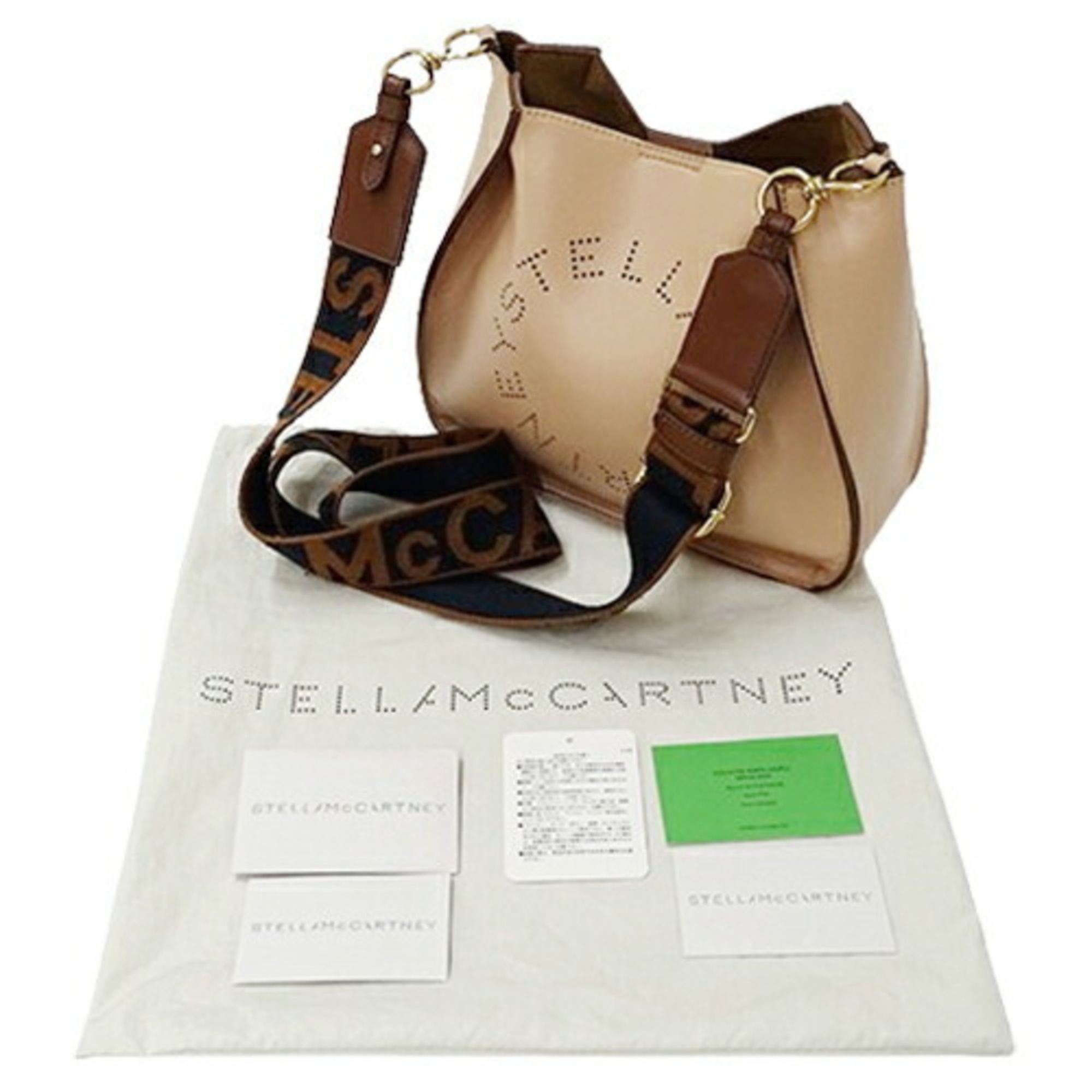 Stella McCartney Bag Women's Shoulder Leather Beige Compact