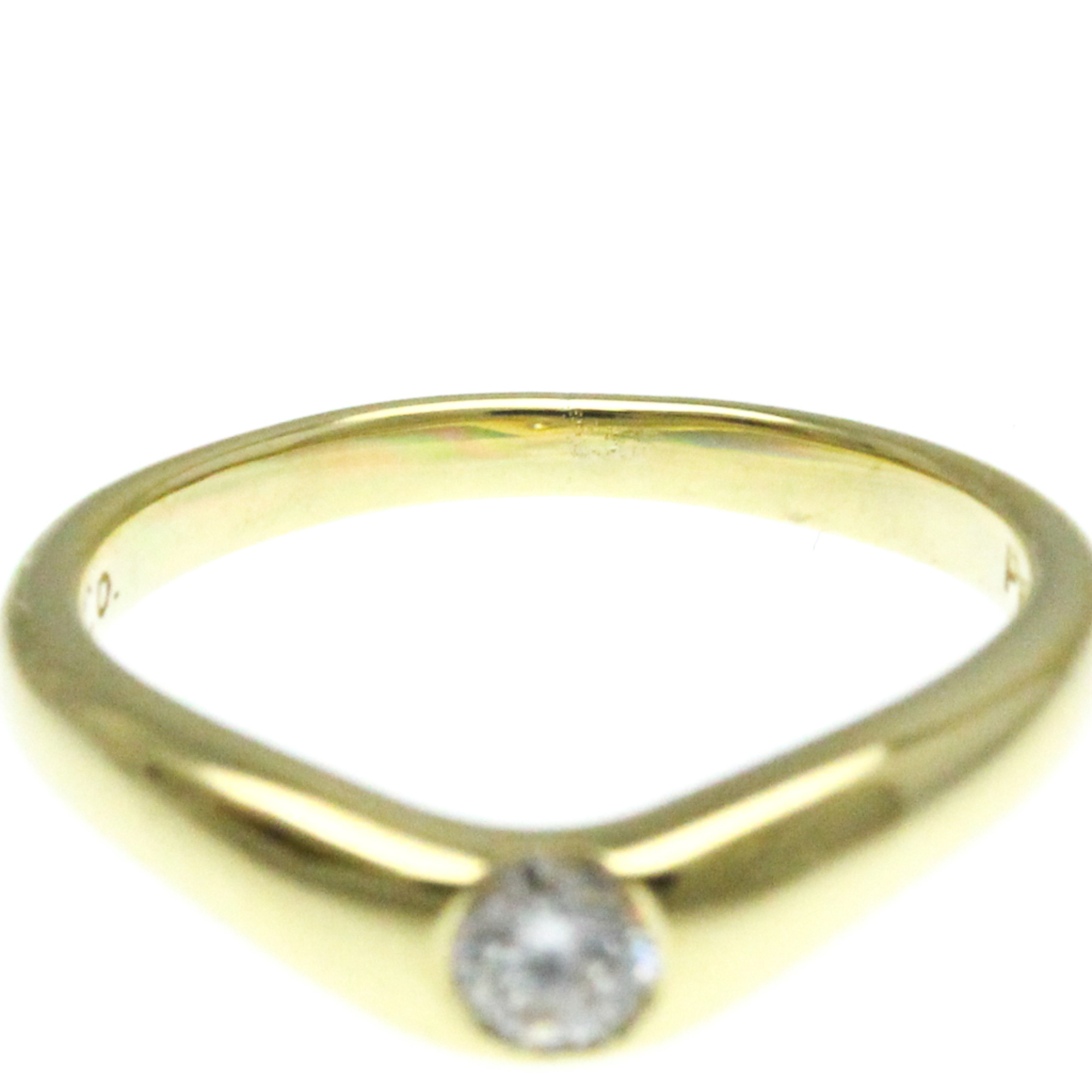 Tiffany Curved Band Ring Yellow Gold (18K) Fashion Diamond Band Ring Gold