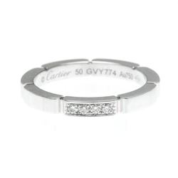 Cartier Maillon Panthere 4P Diamond White Gold (18K) Fashion Diamond Band Ring Silver