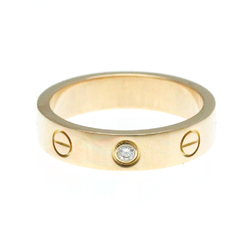 Cartier Love Mini Love Ring Pink Gold (18K) Fashion Diamond Band Ring Carat/0.02 Pink Gold