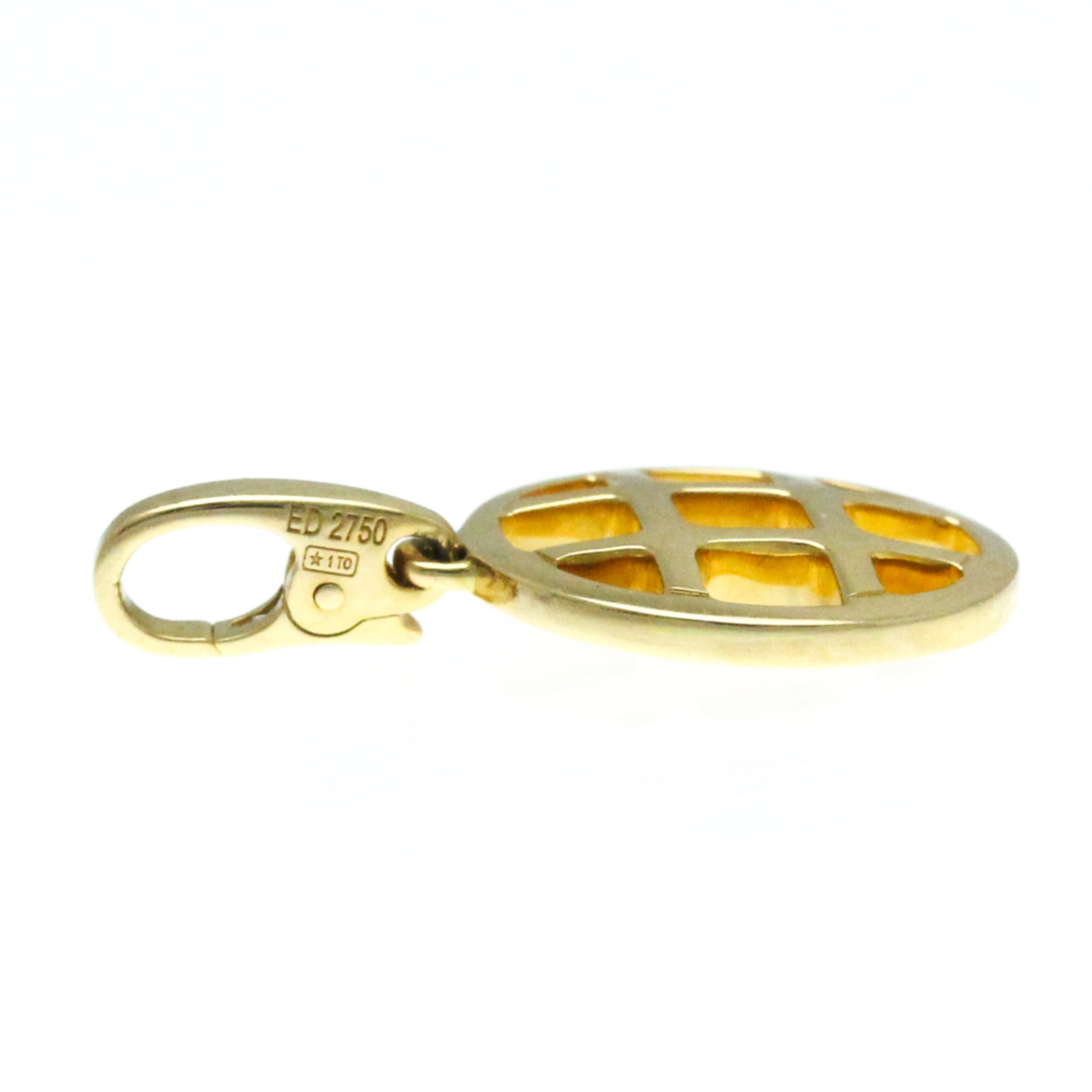 Cartier Pasha Grid Charm Yellow Gold (18K) No Stone Men,Women Fashion Pendant Necklace (Gold)