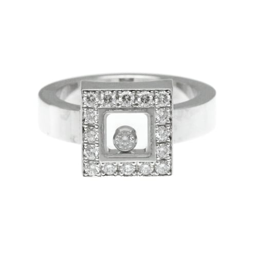 Chopard Happy Diamonds 82/2896 White Gold (18K) Fashion Diamond Band Ring Silver